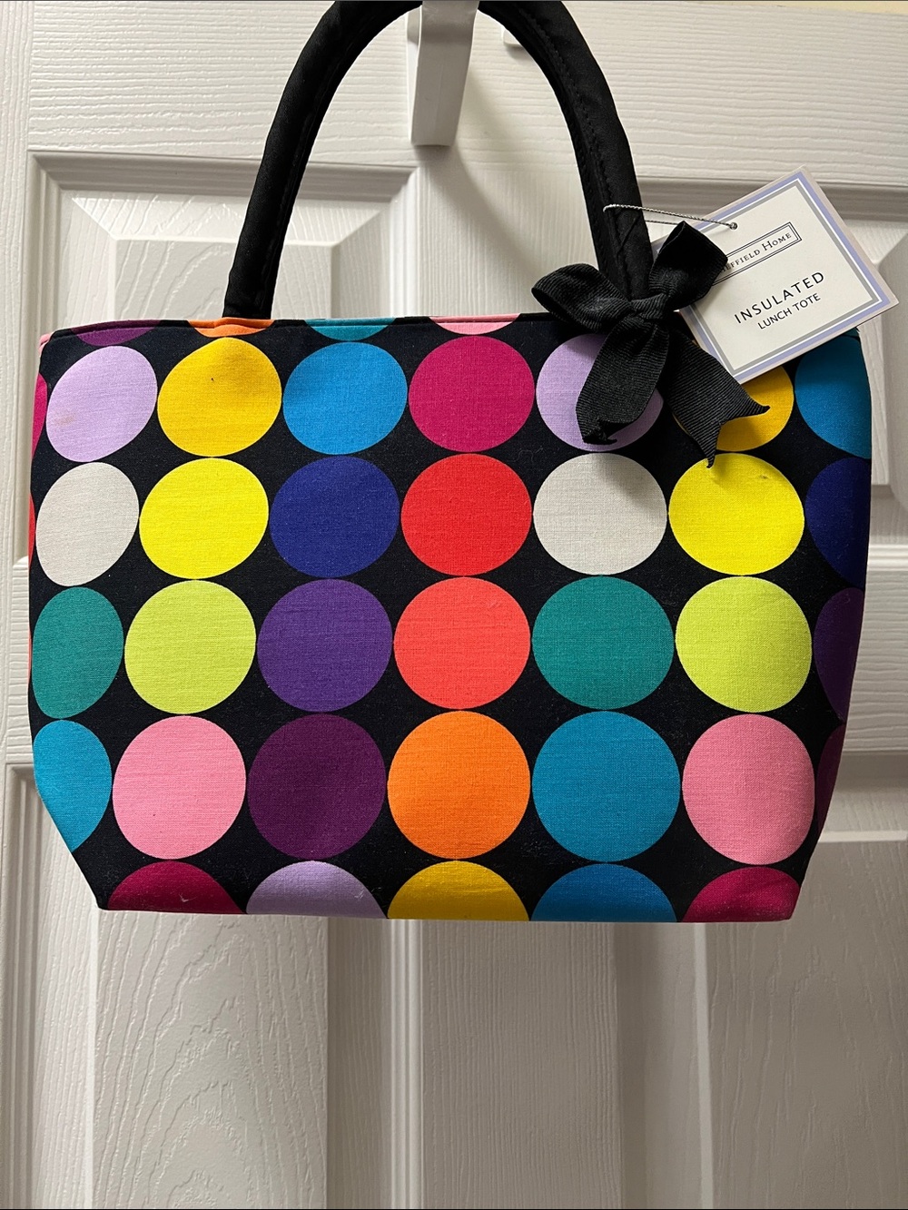 Sheffield Home Insulated Polka Dot Lunch Tote - Multicolor